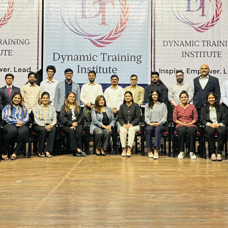 Group photograph of a Dynamic Training Institute batch