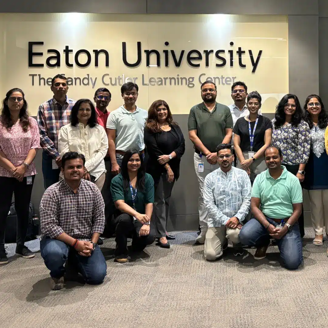 A corporate training group at Eaton University's Sandy Cutler Learning Center