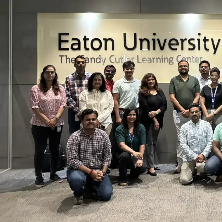 A corporate training group at Eaton University